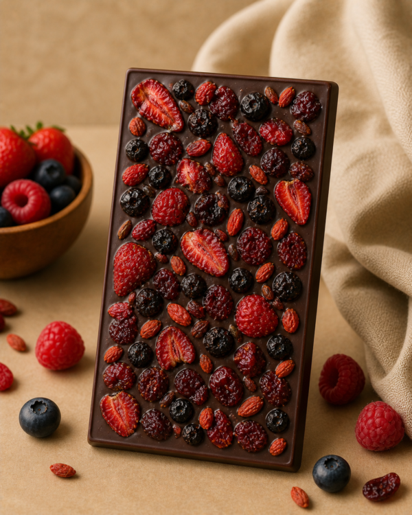 Midnight Berry Fusion Dark Chocolate Bar