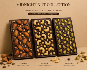Midnight Nut Collection – Dark Chocolate Bars Combo