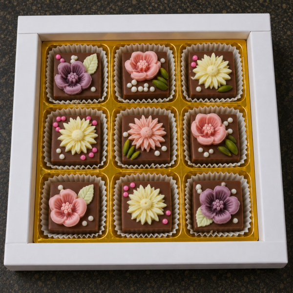 Floral Artisanal Chocolate Collection