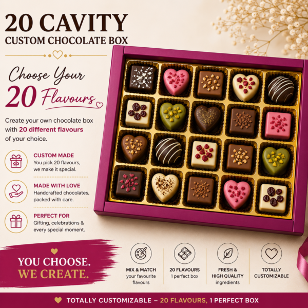 20-cavity chocolate box