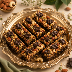Healthy Dark Chocolate Granola Bars