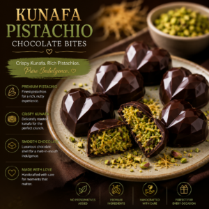 Kunafa Pistachio Chocolate Bites Kunafa Pistachio Chocolate Bites