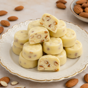Premium Almond Flavour Chocolate Bites with Almonds