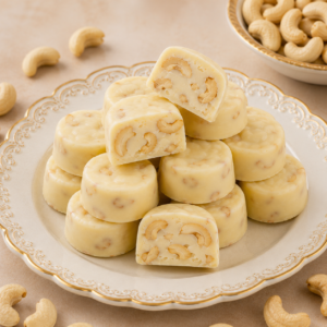 Premium Cashew Nut Flavour Chocolate Bites with Cashews